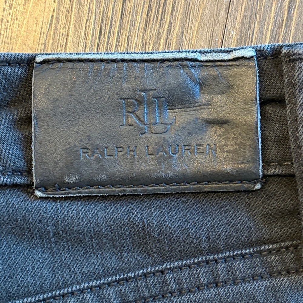 Ralph Lauren Black Label Womens Straight Leg Jeans Size 6 Black Denim Classic - Picture 9 of 10